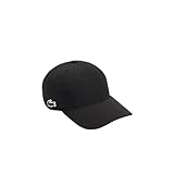 Lacoste Unisex Sport Lightweight Diamond Taffeta Sport Cap, One Size, Black