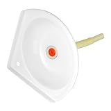 ULTECHNOVO Hängewaschbecken Aus Kunststoff Eckwaschbecken Zur Wandmontage Platzsparendes Mini-waschbecken Für Badezimmer Waschtisch in Fächerförmiger Form Geeignet Für Kleine Wohnungen Und Ba