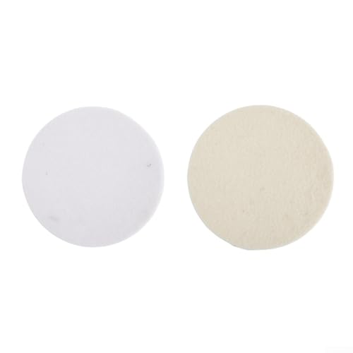 Volakebeing 2er Wollfilz Polierpads 10,2 cm