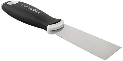 Amazon Basics 1-1/2" Flexible, Soft Grip, Carbon Steel Putty Knife With Hammer End #TOP3