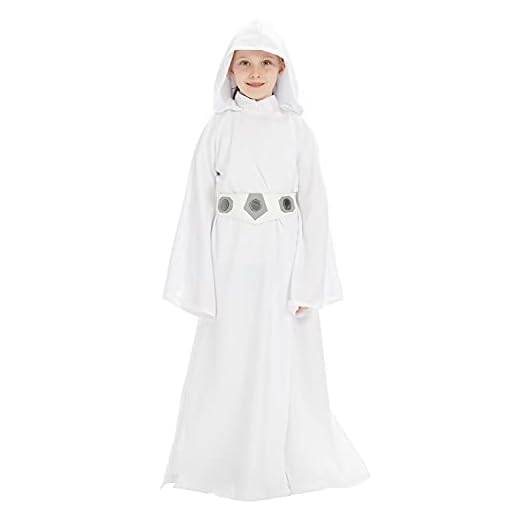 Fuman Princesa Cosplay vestido con cinturón disfraz Halloween niña vestido de lucha blanco