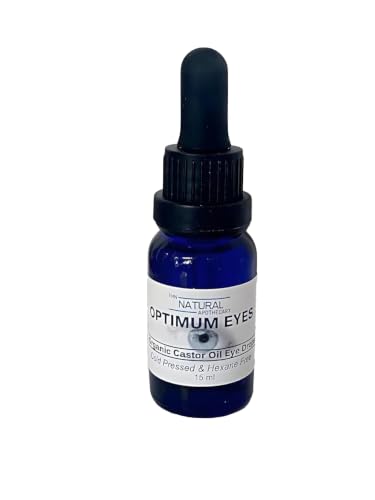 Organic Castor Oil Eye Drops Cold Pressed Hexane Free 0.5 oz