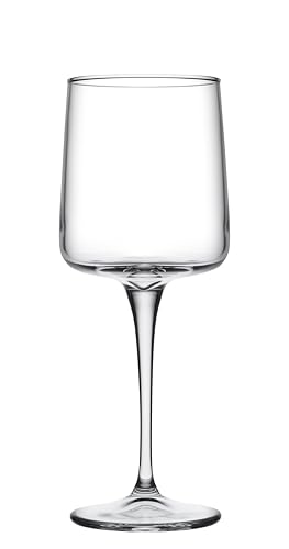 Pasabahce Iconic - Set di 6 bicchieri da vino bianco in vetro, 270 ml