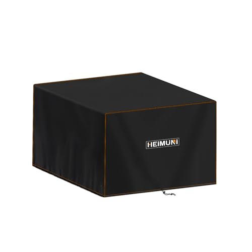 HEIMUNI Copri Barbecue 55x50x38cm Copertura Barbecue da Esterno, Copri BBQ Rettangolare Copertura Protettiva per Plancha Copri Plancha per Grill a Gas Copertura Impermeabile, Antistrappo, Anti-UV