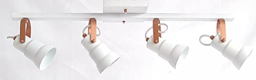 Emalustres Spot Trilho/4 Branco/Cobre