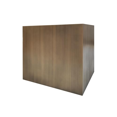 Antique Brushed Brass Box Shaped Range Hood Wall Mount 30'' W,27'' H,24&lsquo;&rsquo;D,CT Copper Tailor...