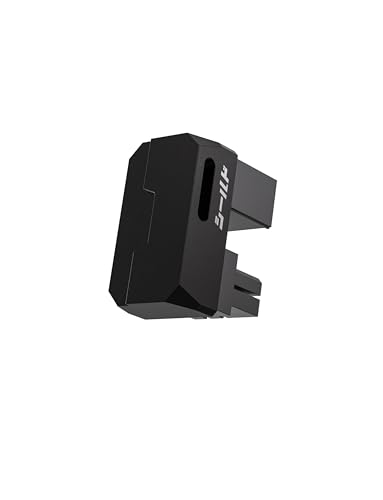 EZDIY-FAB Shield Series 8-Pin PCIe GPU Power Adapter,180-Degree U-Turn Angled Connector, Aluminum Design for Graphics Cards – Reverse Type,Black-1 Pack