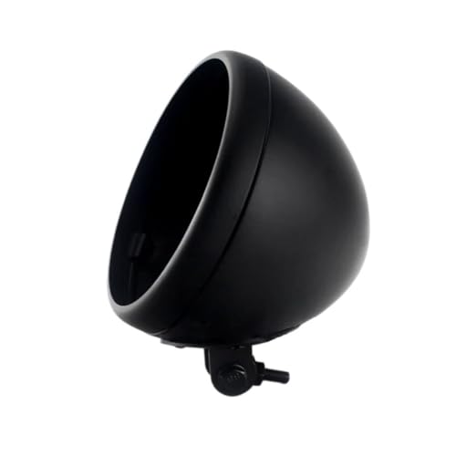 Phare LED 7 pouces moto à faisceau large avec coque de protection robuste pour Bobber