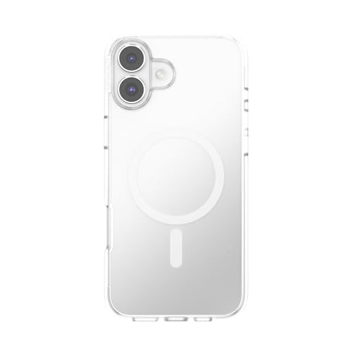 Image of POPSOCKETS iPhone 16 Plus Case Compatible with MagSafe, Phone Case for iPhone 16 Plus, Wireless Charging Compatible, Case Only - Clear