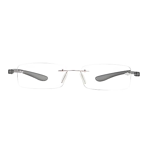 2 Pack Reading Glasses Blue Light Reading Glasses men's reading glasses for women Frameless Computer Reading Glasses