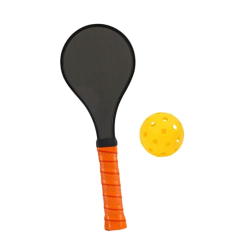 Dickly Pickleball Paddle Training Racquet con Pelota 13CMX34.5cm Suministros de Raqueta de Pickleball liviano para Actividades al Aire Libre Hombres, Naranja