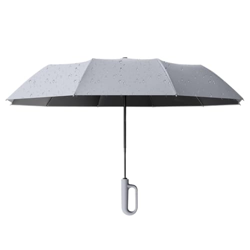 Parapluie automatique portable avec bande réfléchissante de sécurité pour trajets