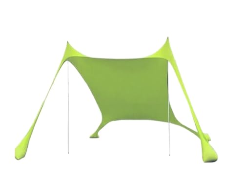 Camping Tent Windproof Pop Up Awning Outdoor Beach Sun Shade Canopy Tents for Fishing Picnics(Green 200x210x150cm)