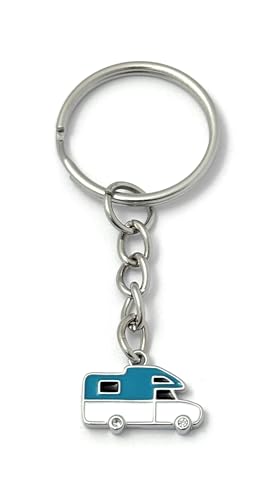 FizzyButton Gifts Motorhome Keyring Key Ring with Enamel and...