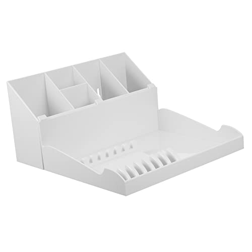 1 Ensemble Boîte de Rangement pour Outils Support de Plateau et Rangement Pratique pour Ciseaux Peignes et Accessoires