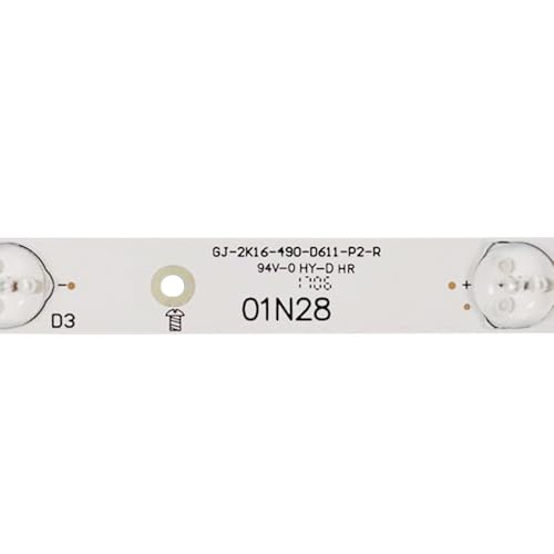 Tira de LED de 11 lámparas para TV Philips 49PUF6701 y 49PFS5301 3