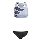 adidas, Big Bars Bikini, Bikini, Silberviolett/Schwarz, 42, Donna