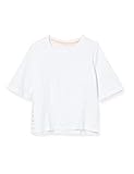  ESPRIT KIDS Mädchen RQ1039503 SS T-Shirt, Weiß (White 010), 128 (Herstellergröße: XS)