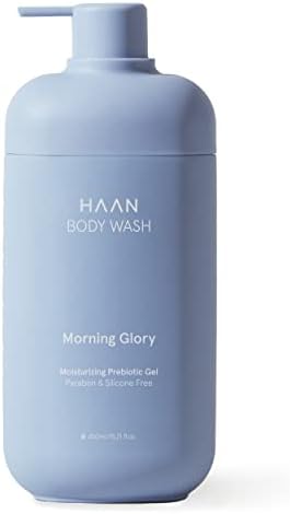 HAAN Natural Body Wash For Men and Women | Aloe Vera, Cocos Nucifera Glycerin & Prebiotic Complex to Cleanse & Soothe Dry Skin | Shower Gel for Women | Vegan | Morning Glory - 15.2 fl oz