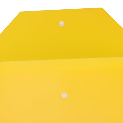 ZEONHAK Envelopes de plástico A4 de 40 peças, envelopes com fecho de pressão, 2 cores A4 pastas de a