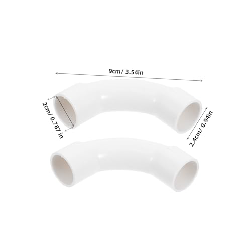 Codo de barrido de PVC ULTECHNOVO conector de tubería de cableado eléctrico 25 piezas 3