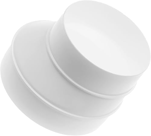 Vent Systems Ø125 mm auf Ø100 mm Reduzierstück – Weißer ABS Kunststoff Kanaladapter – Robuster Rohrverbinder für Lüftungsanlagen – Für Wand Decke Luftkanal – Innen Außen Belüftungssystem