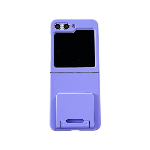 Coque Samsung Z Flip 5 en acrylique transparent avec support de pliage rigide coloré