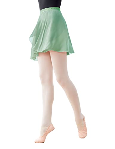Image of Daydance Girls Women Sheer Ballet Skirts Wrap Chiffon Over Scarf for Dancing