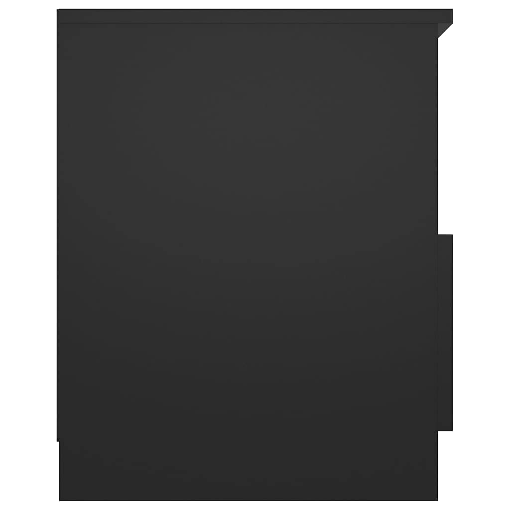 Home Articoli,Armadietti Letto 2 pz Nero 40x40x50 cm Legno Ingegnerizzato, mobili per abiti
