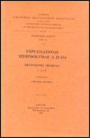 Expugnationis Hierosolymae A.D. 614. Recensiones Arabicae, I: A Et B. Ar. 27.