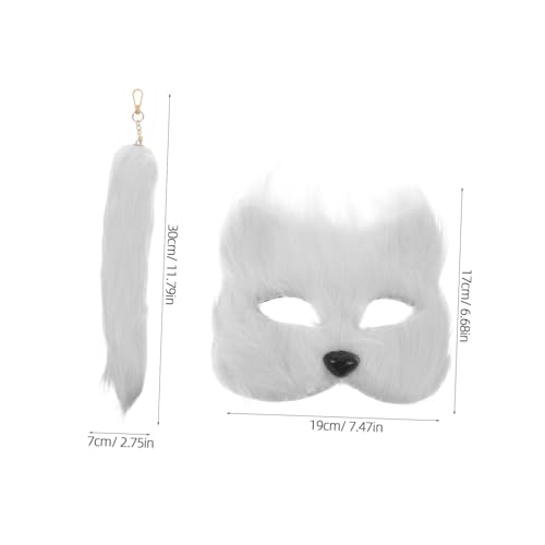 Masque et queue de renard Healvian aux finitions soignées pour costume