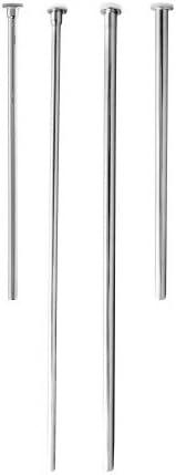 38 in. x 12 in. Flat Head Toilet Supply Riser - Powder Coat Flat Black