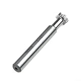 HSS-Nutfräser, 10 mm x 3 mm, 6-schneidig, Schaftfräser mit 65 mm Gesamtlänge für CNC-Metallbearbeitung, kompatibel mit Stahl, Aluminium, Eisen für Basismetall