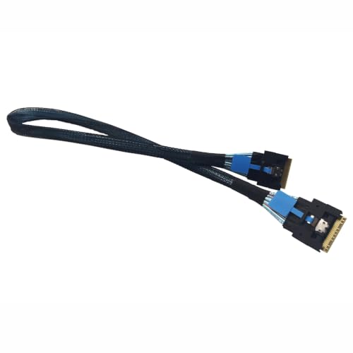 Cable SlimSAS 4.0 SFF-8654 8i PCIe 4.0 para conectar GPU externa y tarjeta adaptadora dividida