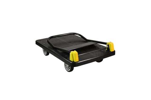 Image of GOBBLER Portable Platform Trolley Cart for Lifting Heavy Weight, 200 Kg Capacity Dolly Push Cart - Black (GB-TR200)