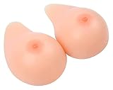 Faux Seins Formes de Seins en Silicone avec Couverture de Mamelon Réaliste Forme de Poire Faux Agrandisseur de Seins for Crossdresser Transgenre et Cosplay Améliorent Les Seins Coussinets soutien-gorg
