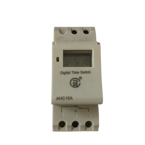 Minuterie numérique programmable THC15A 12V DC pour interrupteur horaire rail DIN