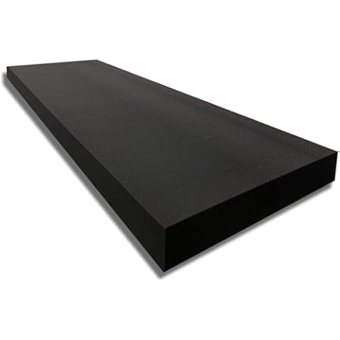 FoamTouch 3" x 24" x 96" Upholstery Foam, Charcoal Cover