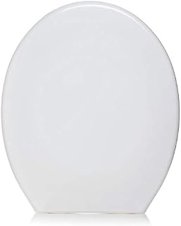 wilko Functional Bathroom White Toilet Seat, Easy to Clean Toilet Seat with Fittings, 4.2 x 36.5 x 44.5cm