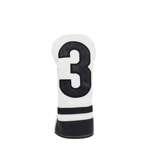 Scott Edward Golf Club Covers, PU Big Number 1 3 5, Black 3