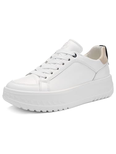 ara Zapatillas Monaco para Mujer, Color Blanco, Playa, Azul, Talla 39 EU Amplia