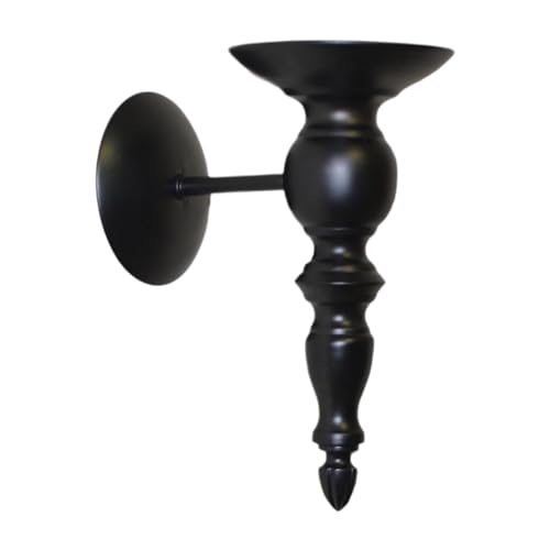Portavelas de pared, 3 piezas, elegante decoración del hogar para baño, chimenea, bodas (dorado)
