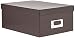 Pioneer B-1 Photo / Video Storage Box - Holds over 1,100 Photos upto 4x6" or 10 VHS Videos, Solid Color: Dark Brown.