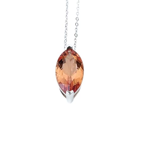 Pendentif en argent sterling coupe poire au design prestigieux style 5.5
