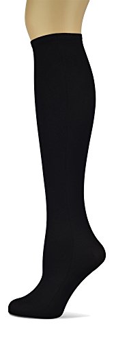 Sox Trot Women's Solid Knee High Trouser Socks, Silky Soft Thin Material, Tall Boot Socks 3 Pairs2