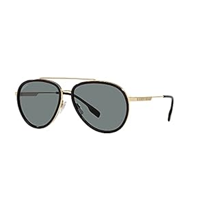 BURBERRY Sunglasses BE 3125 101781 Oliver Gold Polar Dark Grey