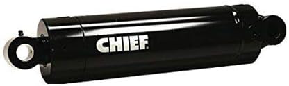Chief WX Welded Cylinder: 2 Bore x 8 Stroke, 3000 PSI, 1.125" Rod Diameter with SAE #8 Port Size, Retracted: 16.0 and Extended Length: 24.0, 1" Pin Dia, 207383