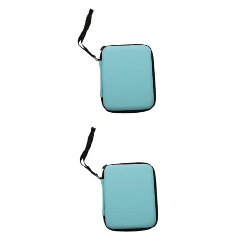 Yardwe 1 PC Sky Blue Guitar Pick Storage Case Durable Zipper Bag for Easy Travel Compact Container for Organizing Picks present for Musicians