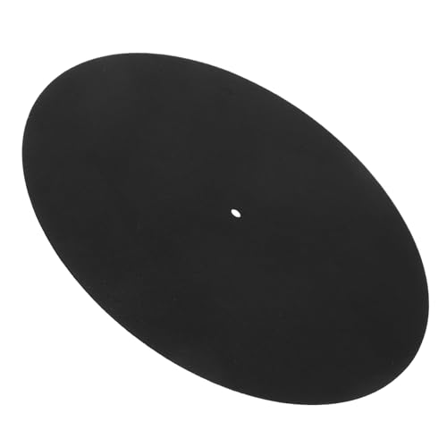 SUPVOX Vinyl Record Pad Wool Turntable Mat Anti-skid Sound Effect Enhancer White Slipmat
