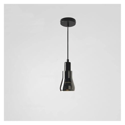 Suspension LED aluminium noir à hauteur réglable DD9CM pour salon